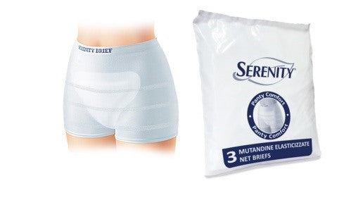 serenity mutandina a rete per incontinenza serenity panty comfort m 3 pezzi serenity ean 8003670988045