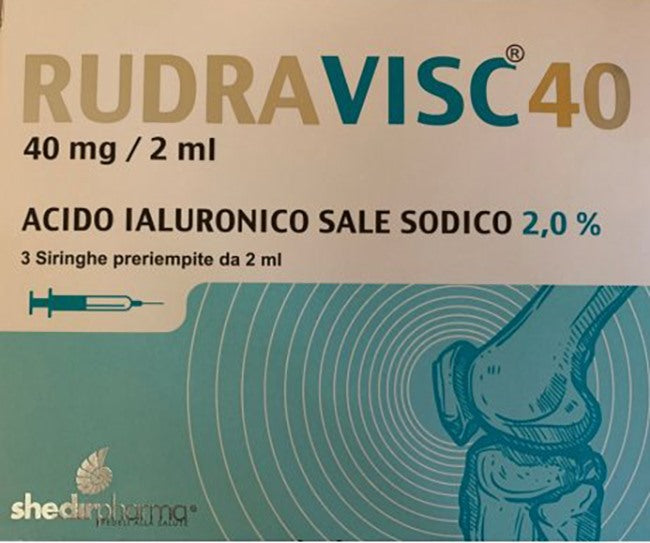 shedir pharma siringa intra articolare rudravisc 40 hc acido ialuronico sale sodico 40 mg 2 ml 3 pezzi shedir