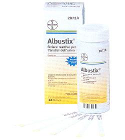 siemens striscia reattiva albustix per ricerca delle proteine nelle urine 50 pezzi codice articolo 2872c albustix ean 5016003287206