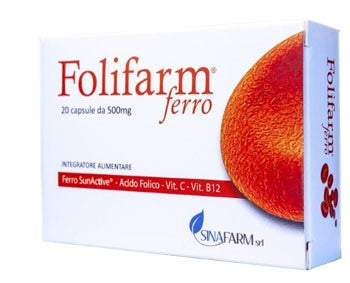 sinafarm srl folifarm ferro 20 capsule folifarm ean 8034034050337