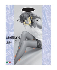 solidea by calzificio pinelli marilyn 30 sheer calza autoreggente nero 2 solidea ean 8300496013488
