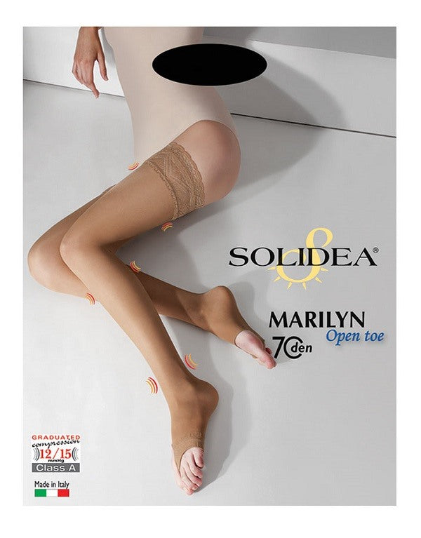 solidea by calzificio pinelli marilyn 70 punta aperta calza autoreggente nero 3 ml solidea ean 8300496054535