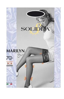 solidea by calzificio pinelli marilyn 70 sheer calza autoreggente nero 3 solidea ean 8300496013983