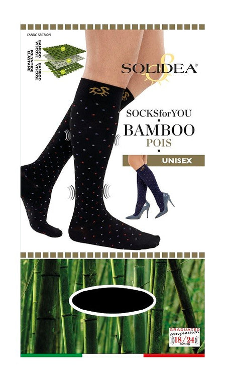 solidea by calzificio pinelli socks for you bamboo pois gambaletto nero s solidea ean 8300496063186