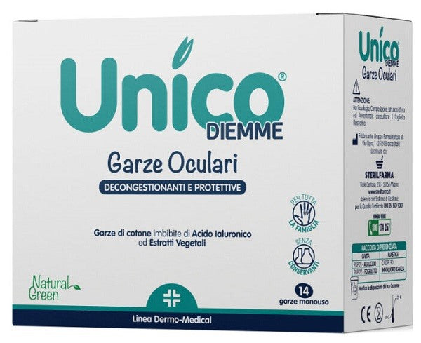 sterilfarma unico garze oculari 14 pezzi sterilfarma ean 8032459190416