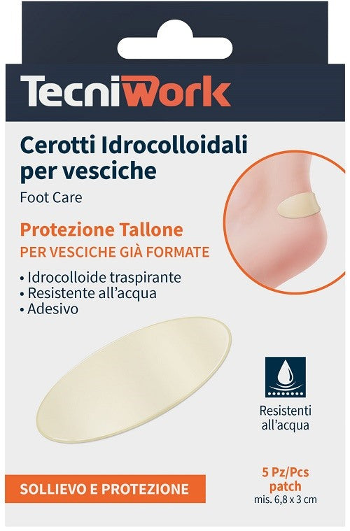 tecniwork cerotti idrocolloidali per vesciche 5 pezzi ean 8023568290630