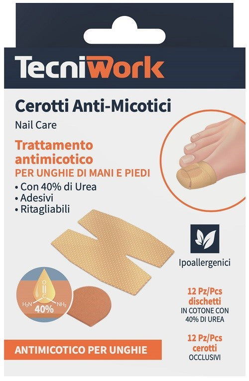 tecniwork cerotto antimicosi urea 12 pezzi 12 fixing tecniwork ean 8023568279581