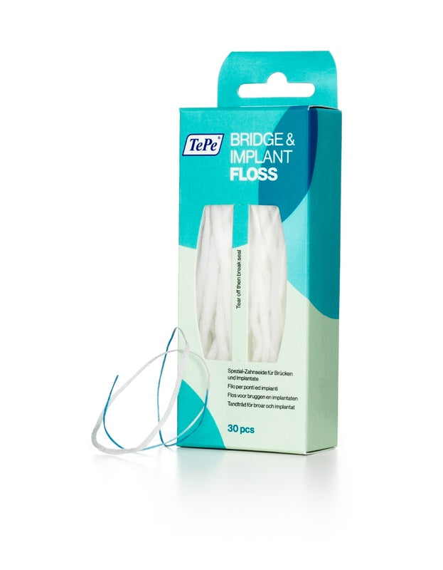 tepe prodotti ig orale tepe filo per ponti e impianti 30 pezzi tepe ean 7317400014289