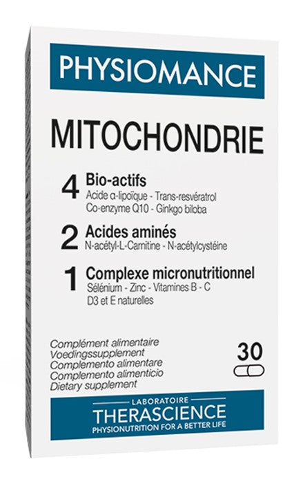 therascience sam physiomance mitochondrie 30 capsule physiomance ean 3401551535015