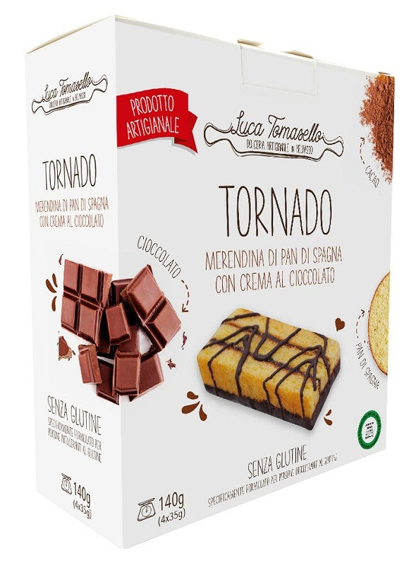 tomasello luca tornado merendina al cioccolato 140 g ean 8055060380106