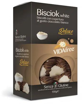 unifarmed bisciok white al cioccolato bianco vidafree biscotti senza glutine 150 g unifarmed ean 8032919164414