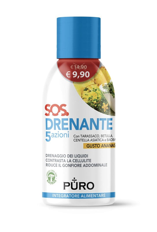 uragme puro drenante 5 azioni con baobab gusto ananas 500 ml uragme ean 8002185033011