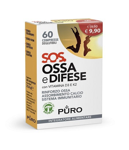 uragme puro sos ossa e difese 60 compresse deglutibili puro sos ean 8002185033134