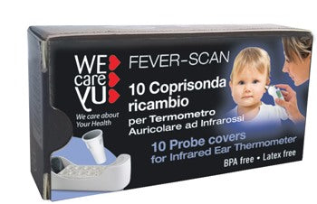 uragme srl coppelle ricambio per termometro infrarossi wecareyu fever scan 10 pezzi wecareyu ean 8002185057758