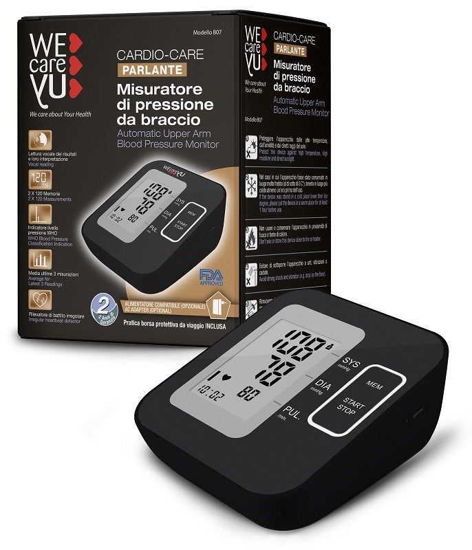 uragme srl misuratore di pressione da braccio parlante wecareyu cardio care wecareyu ean 8002185060437