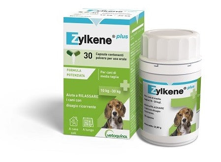 vetoquinol italia zylkene plus cani 10 30 kg 30 capsule vetoquinol ean 3605874645905