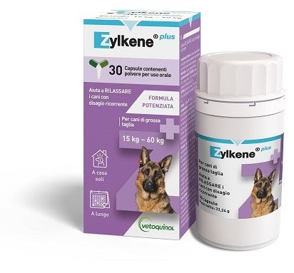 vetoquinol italia zylkene plus cani 15 60 kg 30 capsule vetoquinol ean 3605874645912