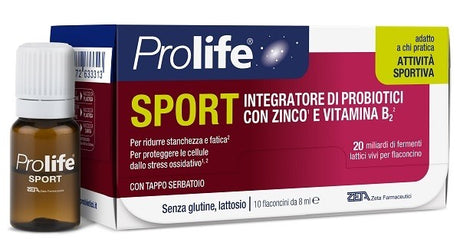 zeta farmaceutici prolife sport 10 flaconcini da 8 ml prolife ean 8054110372542