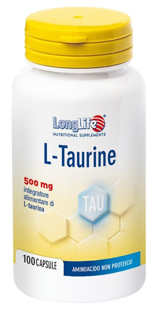 longlife longlife l taurine 500 mg 100 capsule long life ean 8054521001284