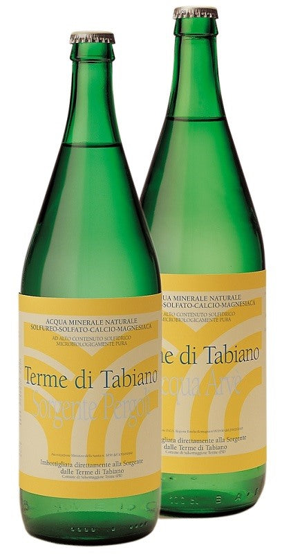 terme tabiano acqua tabiano pergoli 1 litro 6 pezzi terme di tabiano