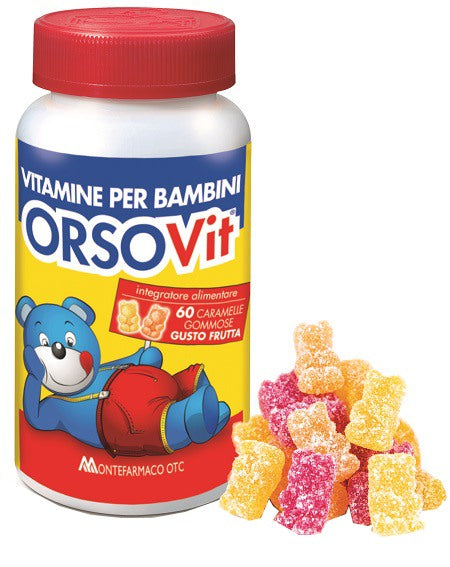 montefarmaco orsovit caramelle gommose vitamina bb senza glutine 60 pezzi orsovit ean 8058363613292