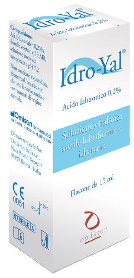 omikron italia idro yal soluzione oftalmica lubrificante idratante acito ialuronico 02 15 ml