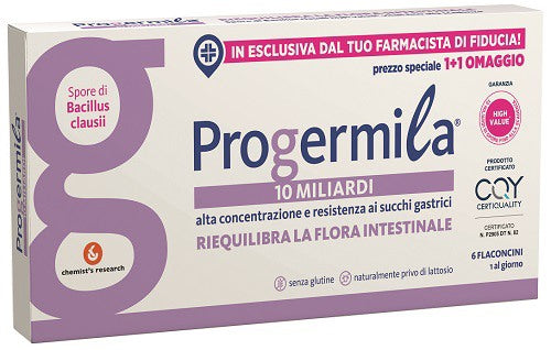 chemists reaserch progermila 10 miliardi 6 flaconcini 10 ml progermila