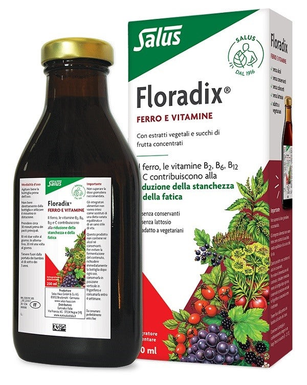 eurosalus vr floradix ferro e vitamine 250 ml floradix ean 4004148057076