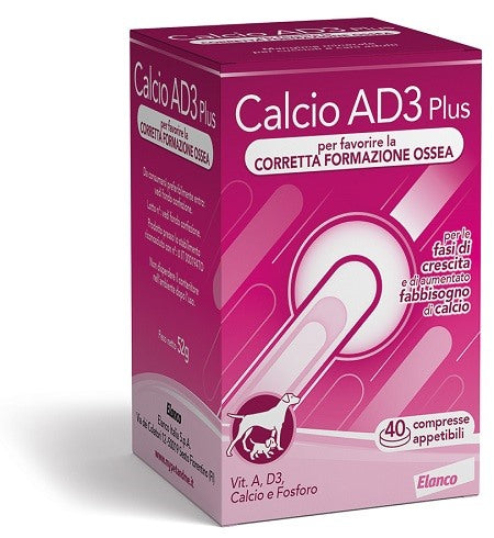 elanco italia calcio ad3 plus 40 compresse appetibili calcio ad3 ean 8000560784473