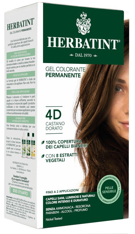 antica erboristeria herbatint 4d castano dorato 150 ml herbatint ean 8016744500111