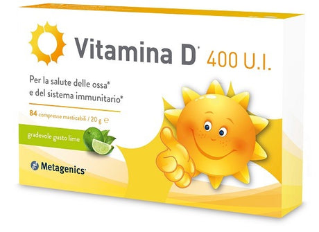 metagenics belgium vitamina d 400 ui 84 compresse masticabili gusto lime ean 5400433268056