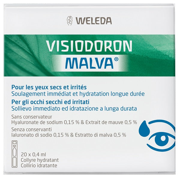 weleda italia gocce oculari visiodoron malva 20 monodose da 04 ml visiodoron ean 4001638065269