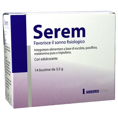 anseris farma serem sonno 14 bustine ean 8050030160146