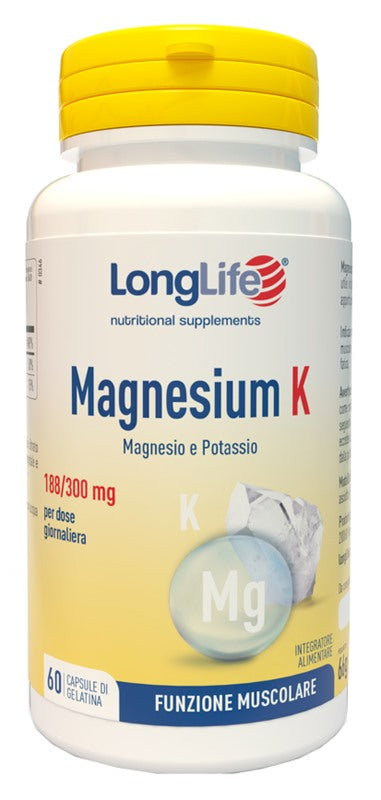 longlife longlife magnesium k 60 capsule long life ean 8054521001475