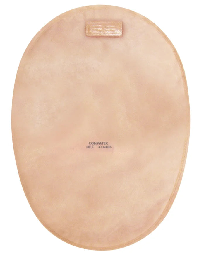Natura+ Closed-End Opaque Pouch with Activated Carbon Filter, 57 mm Diameter, 30 Pieces, Convatec Italy