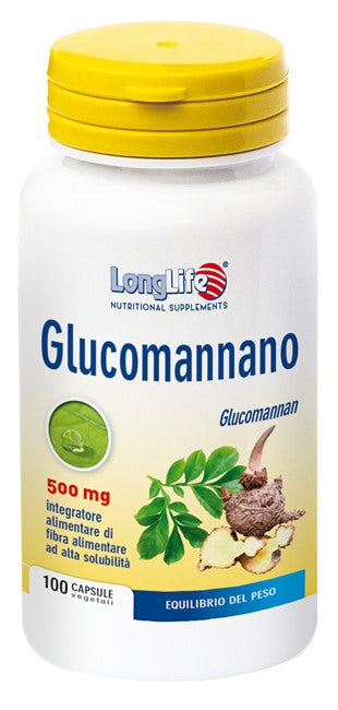 longlife longlife glucomannano 100 capsule vegetali long life ean 8054521001086