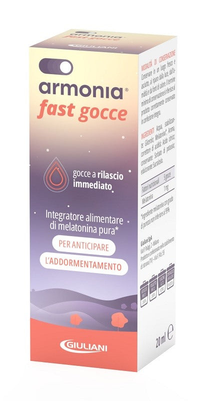 nathura armonia fast 1 mg melat gocce 20 ml armonia