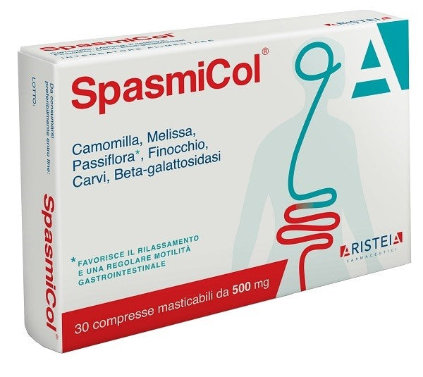 aristeia farmaceutici spasmicol 30 compresse masticabili 500 mg aristeia farmaceutici ean 8056209550190