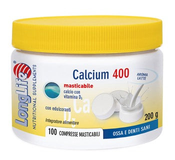 longlife longlife calcium latte 100 compresse 400 mg long life ean 8054521000577