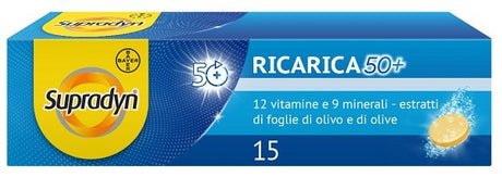 bayer ch supradyn ricarica 50 15 compresse effervescenti supradyn ean 8000560990386