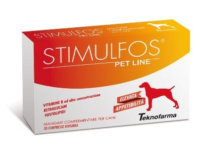 teknofarma vet stimulfos pet line cane mangime complementare scatola 30 compresse stimulfos