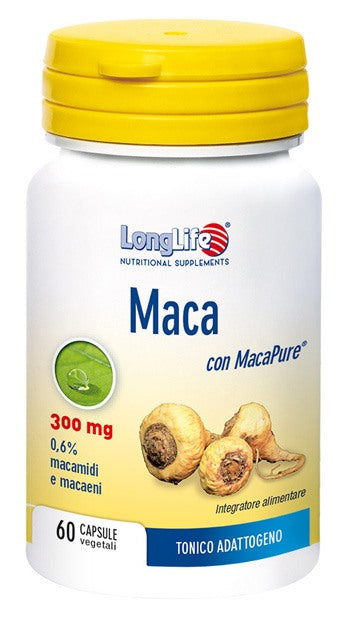 longlife longlife maca 60 capsule long life ean 8054521001420