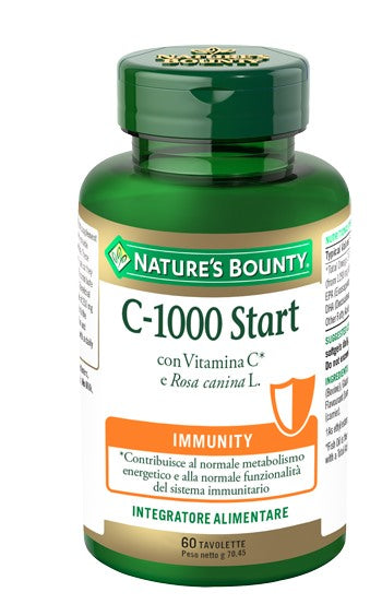 solgar italia c 1000 start 60 tavolette nature s bounty ean 0074312001710