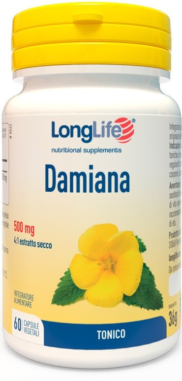 longlife longlife damiana 60 capsule long life ean 8054521003738