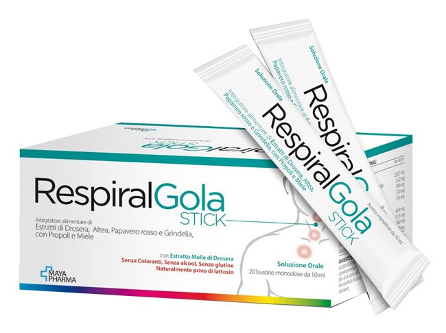 maya pharma respiral gola 20 bustine 10 ml maya pharma