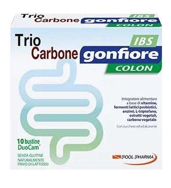 pool pharma triocarbone gonfiore ibs 10 buste duocam da 2 g 15 g triocarbone