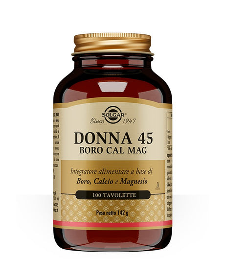 solgar italia donna 45 boro cal mag 100 tavolette solgar ean 0033984013087