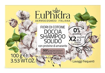 zeta farmaceutici euphidra doccia shampoo solido fiori di cotone 100 g euphidra ean 8056772636956