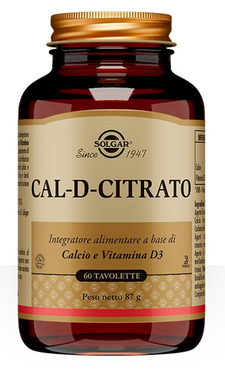 solgar italia cal d citrato 60 tavolette solgar ean 0033984006508