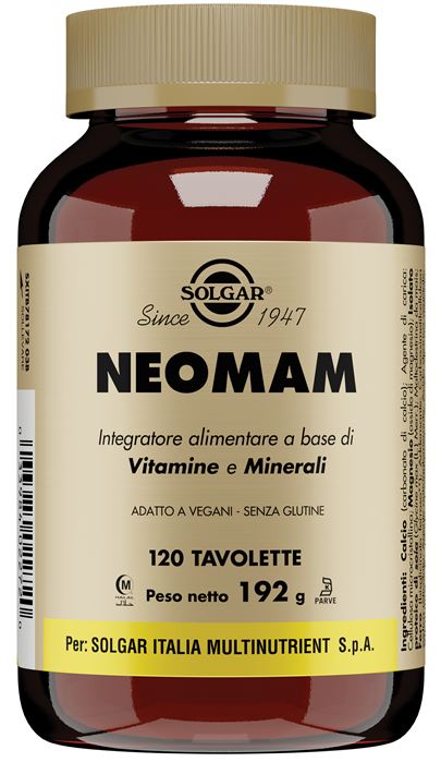 solgar italia neomam 120 tavolette solgar ean 0033984010482
